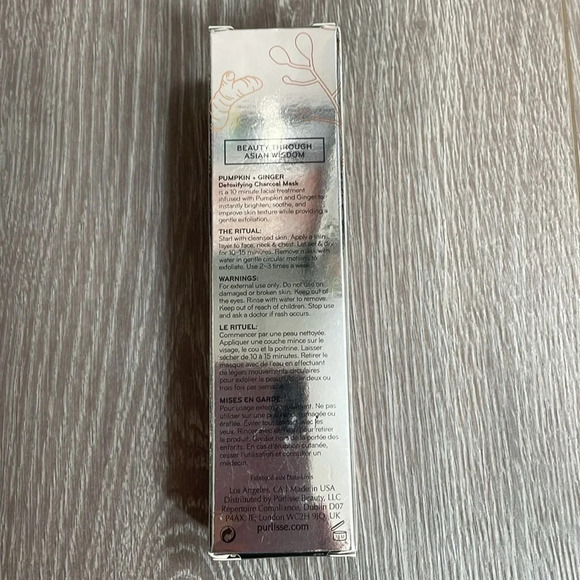 NEW Purlisse Pumpkin + Ginger Detoxifying Charcoal Mask 2.5 oz - Picture 10 of 16